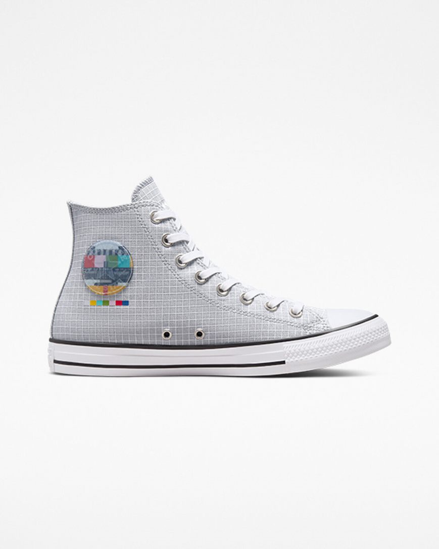 Tenisky Vysoke Converse Chuck Taylor All Star Color Grid Panske Siva Viacfarebný | SK KFZG51